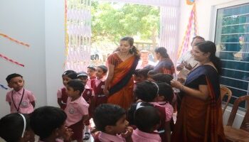 Classes for LKG started at Early Learning Centre on june 10